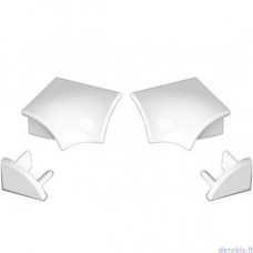 Stūrīša komplekts set for cover strip 6  white