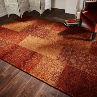 Paklājs Manhattan Patchwork Chenille  200x290 Terracotta