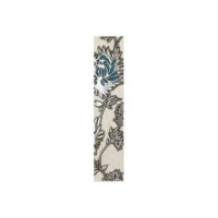 Listella Gris flower Turkus 7.4x36 Gat.1