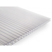 Polikarbonāta loksne Gutta Guttagliss Dual 4,0mm Standart, 6000*2100mm, caurspīdīga
